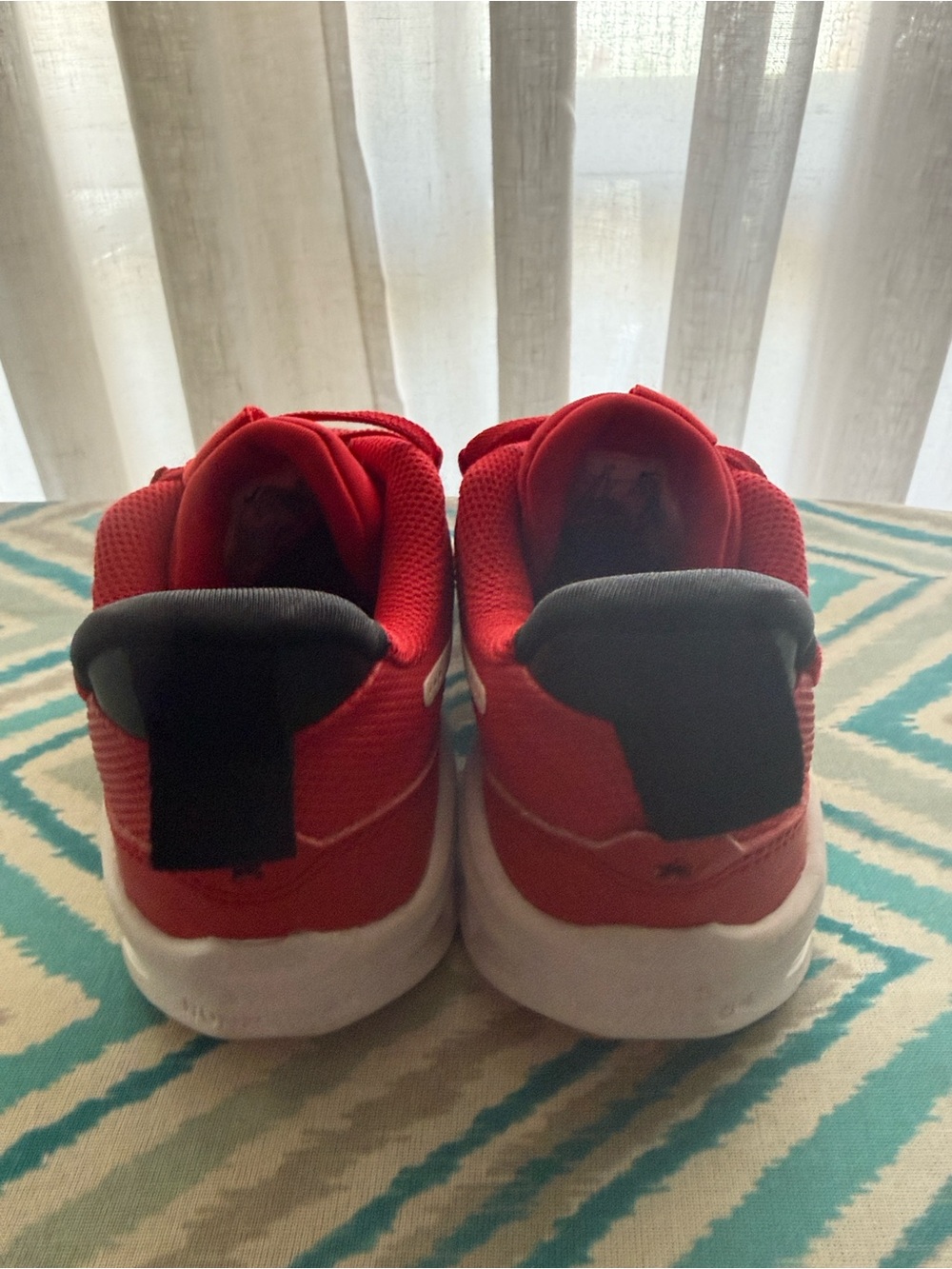 Nike Kids Red and White Sneakers - Picture 3 of 3